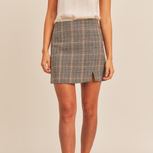 Plaid Mini Skirt - Picture 1 of 6